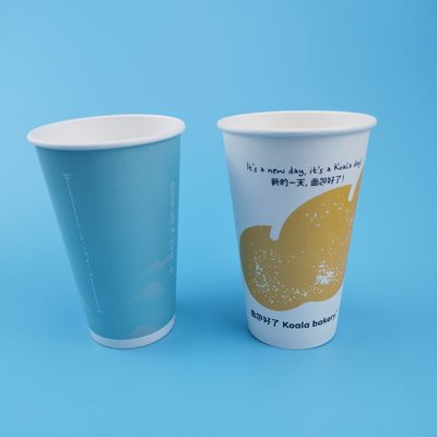 فنجان های کاغذی ضخیم درجه مواد غذایی تست شده FDA 9Oz