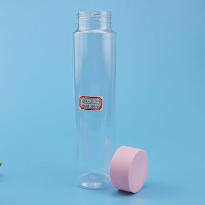 550ml 29oz بطری آب پلاستیکی PET شفاف با درب پیچ