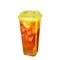 لوگوی سفارشی لیوان های پلاستیکی یکبار مصرف مربعی با درب 22 اونس حباب دار فنجان چای