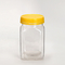 چاپ سفارشی 400 میلی لیتر شیشه های پلاستیکی مواد غذایی به شکل مربع عسل بسته بندی بازیافت بطری PET